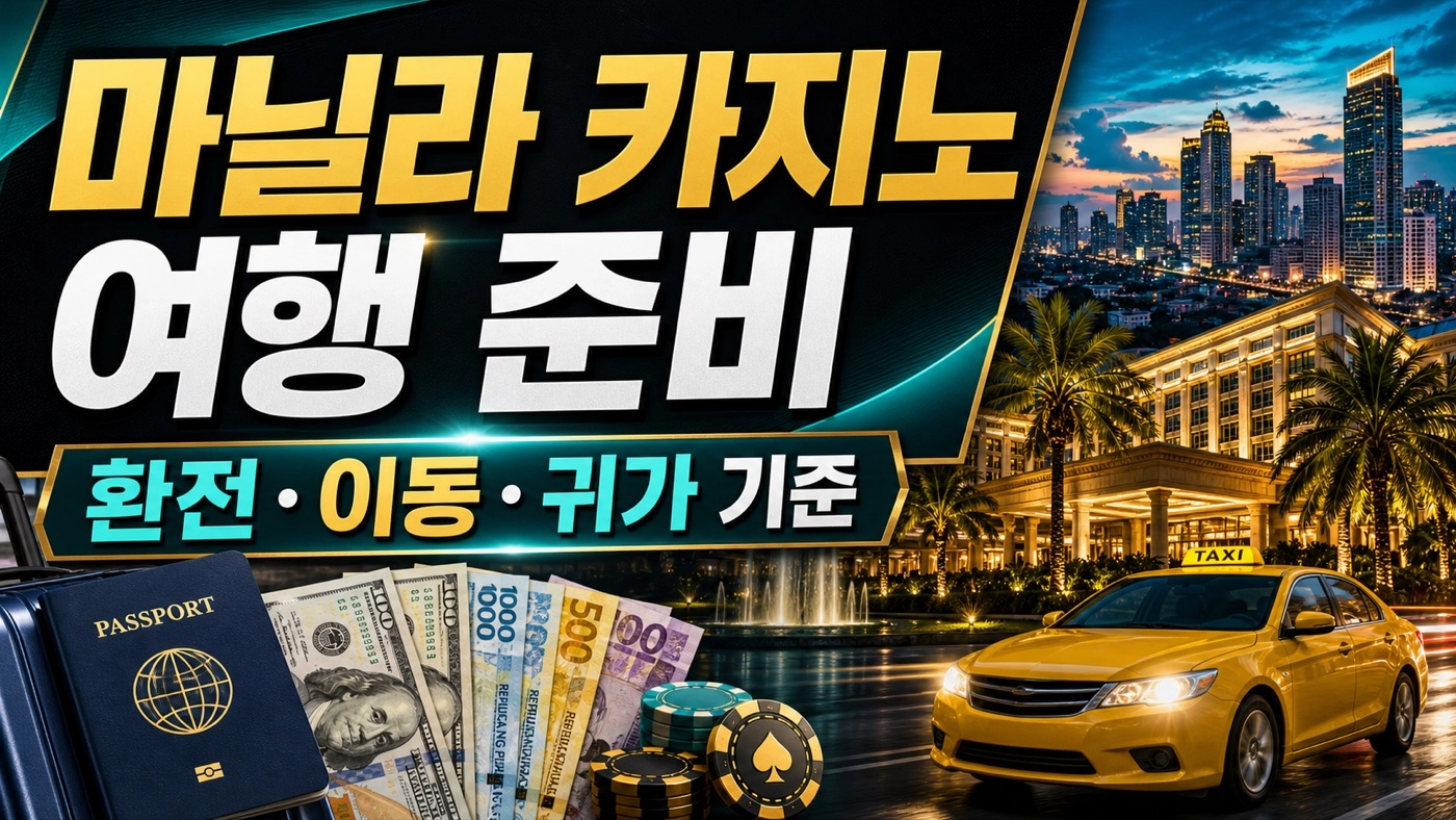 마닐라 카지노 여행 준비|환전·이동·귀가 안전 기준